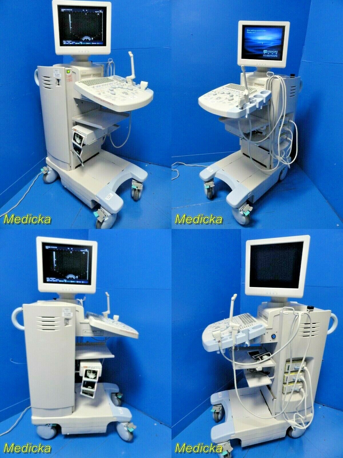 2010 Hitachi Hi-Vision 5500 EUB-5500 Flat Screen Ultrasound W/ 2X Probes~19256 DIAGNOSTIC ULTRASOUND MACHINES FOR SALE