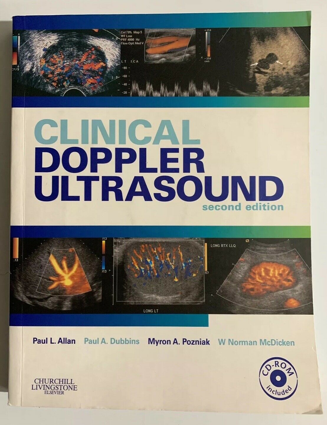 Clinical Doppler Ultrasound by Allan , Never opened CD Included 9780443101168 DIAGNOSTIC ULTRASOUND MACHINES FOR SALE