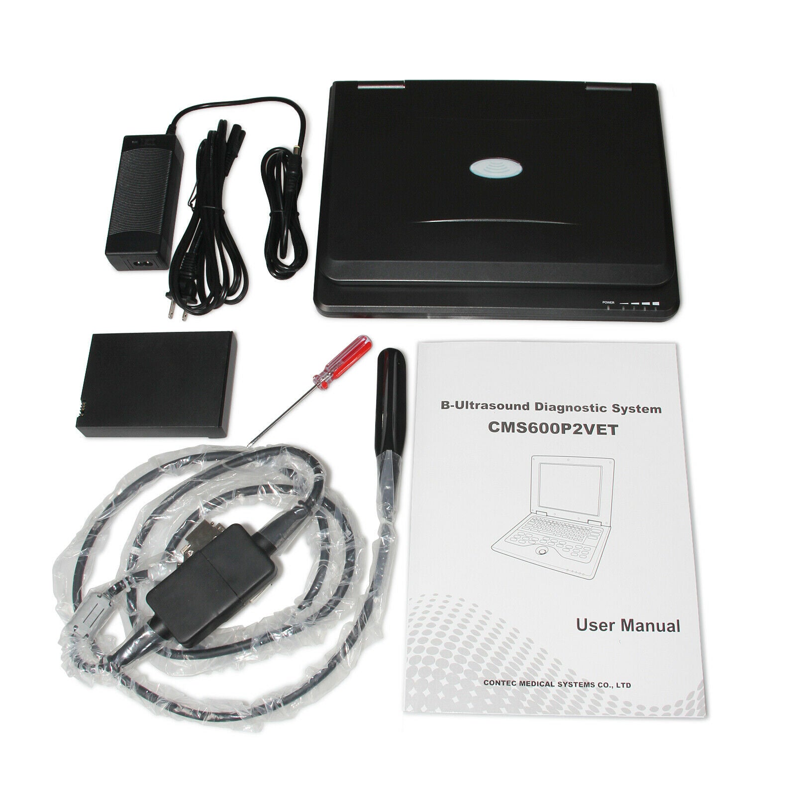 Veterinary Ultrasound Scanner Machine with Rectal+Linear+ Micro-Convex 3 probes 670924011996 DIAGNOSTIC ULTRASOUND MACHINES FOR SALE