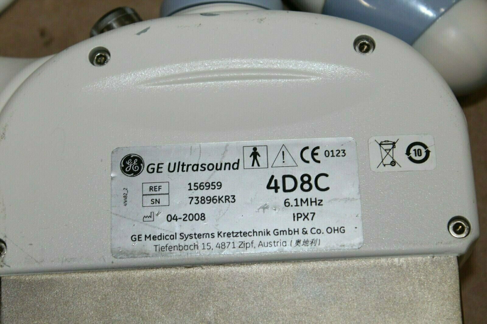 GE Ultrasound 4D8C Ultrasound Transducer Probe 156959 DIAGNOSTIC ULTRASOUND MACHINES FOR SALE