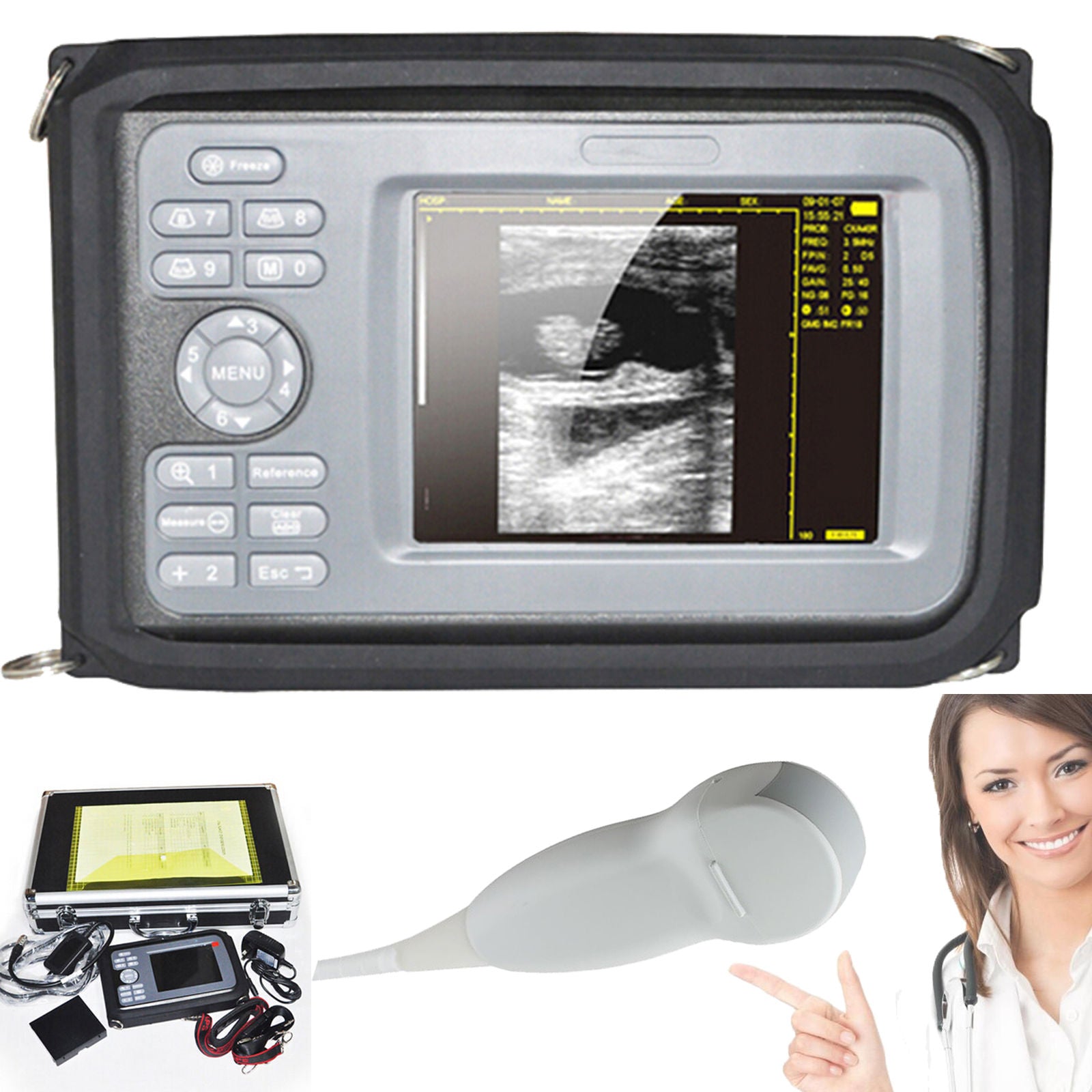 5.5“ Digital Portable Handheld Ultrasound Scanner Cardiac+Micro-convex Probe CE 190891716408 DIAGNOSTIC ULTRASOUND MACHINES FOR SALE