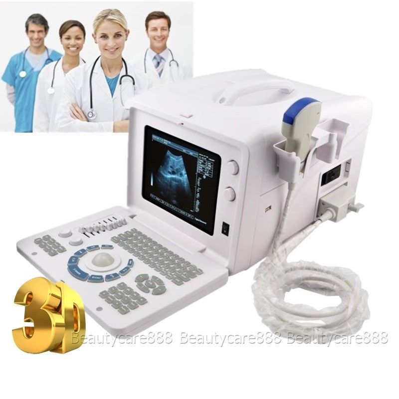 Portable Full Digital Ultrasound Scanner Machine Convex Linear 2 Probes Free 3D 190891963703 DIAGNOSTIC ULTRASOUND MACHINES FOR SALE