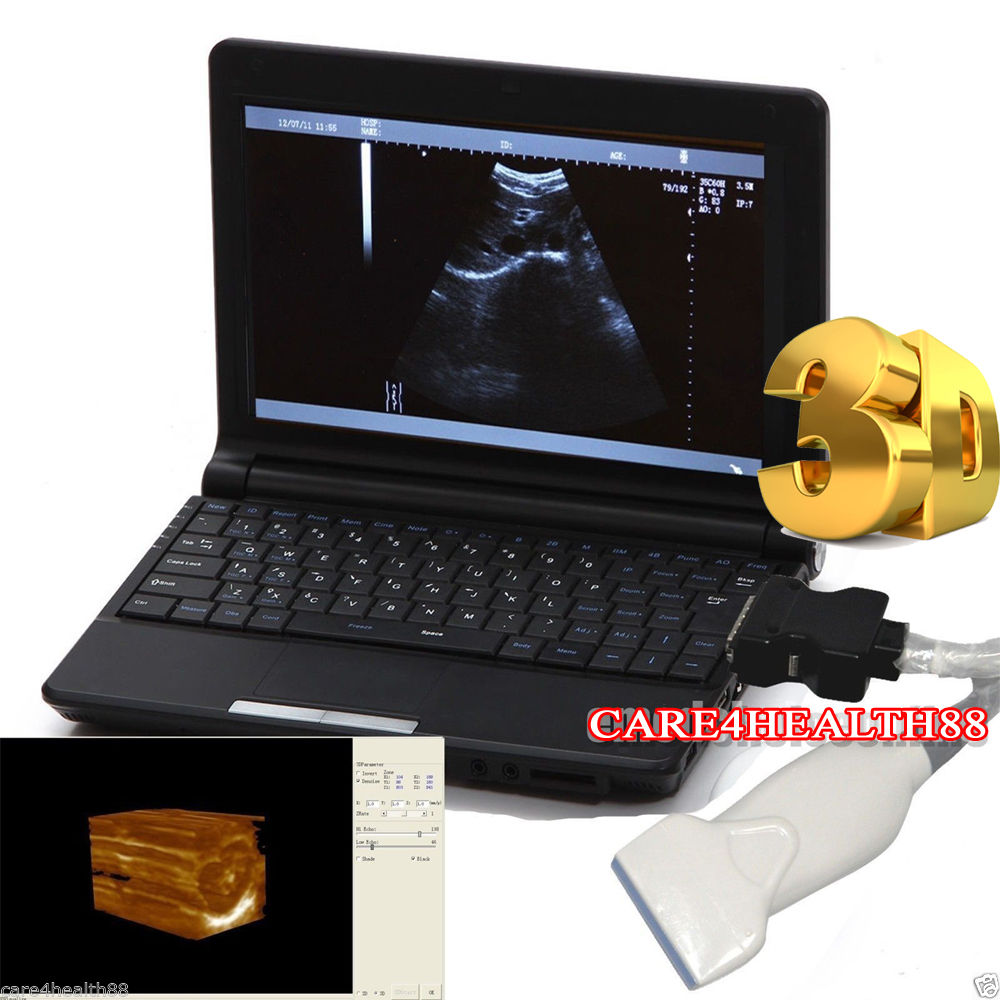 Full Digital 10" Color Laptop Ultrasound Scanner Machine 3D Linear Probe Tendon DIAGNOSTIC ULTRASOUND MACHINES FOR SALE