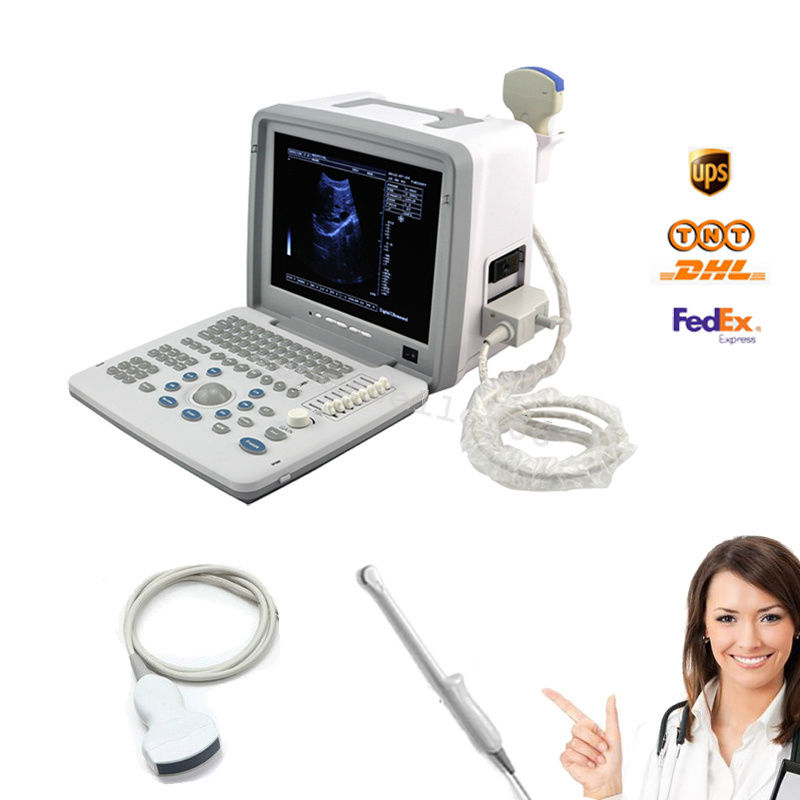 Digital LCD Ultrasound Scanner & 3.5 MHz Convex,7.5 MHz Transvaginal Probe+3D CE 190891608819 DIAGNOSTIC ULTRASOUND MACHINES FOR SALE