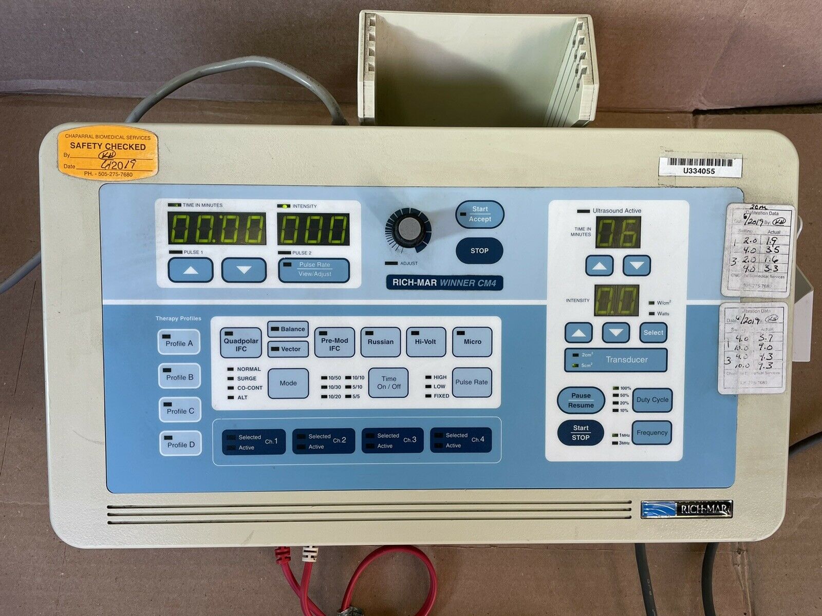 Rich-Mar Corporation Richmar Model Winner CM4 Ultrasound Therapy Unit DIAGNOSTIC ULTRASOUND MACHINES FOR SALE