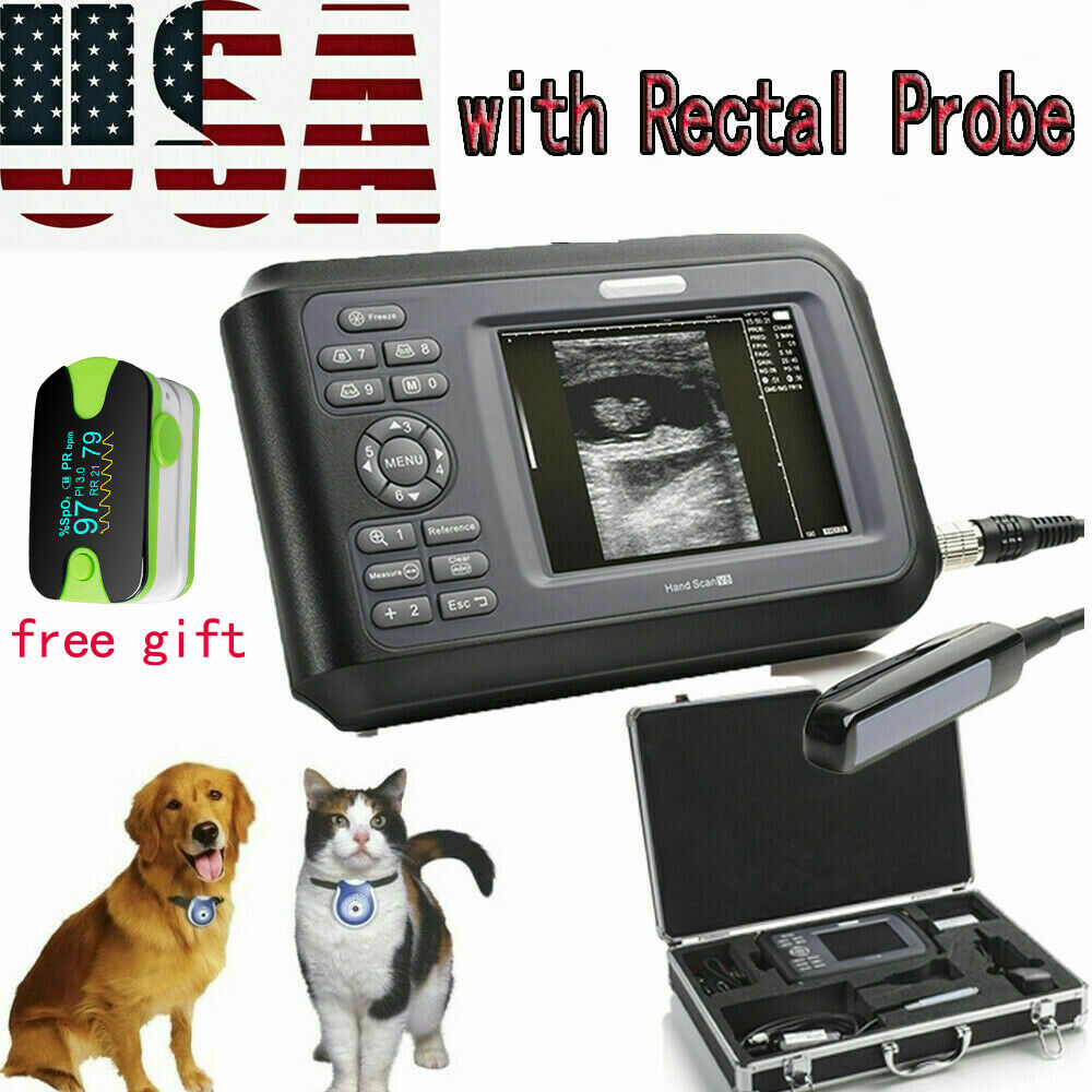 VET Veterinary Ultrasound Scanner Machine Animal Rectal Transducer Case+Gift US DIAGNOSTIC ULTRASOUND MACHINES FOR SALE