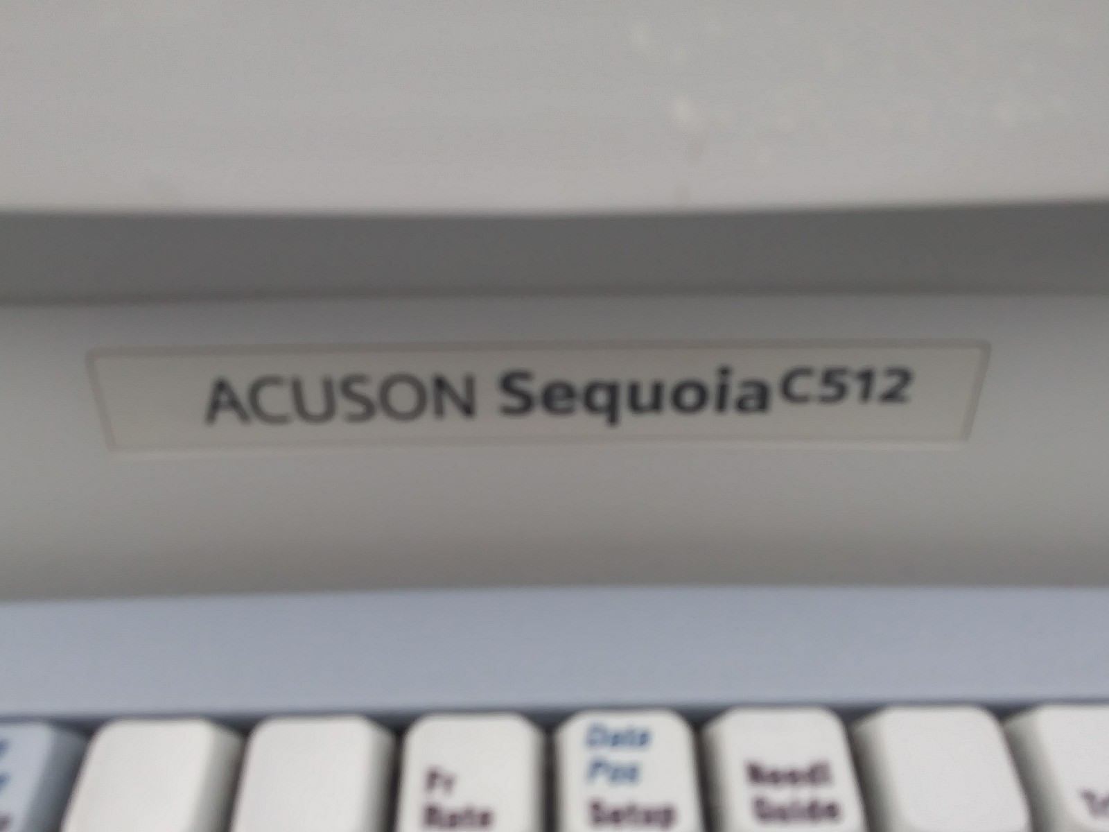 SIEMENS ACUSON ULTRASOUND SYSTEM SEQUOIA C512 FLAT MONITOR. No probes. DIAGNOSTIC ULTRASOUND MACHINES FOR SALE