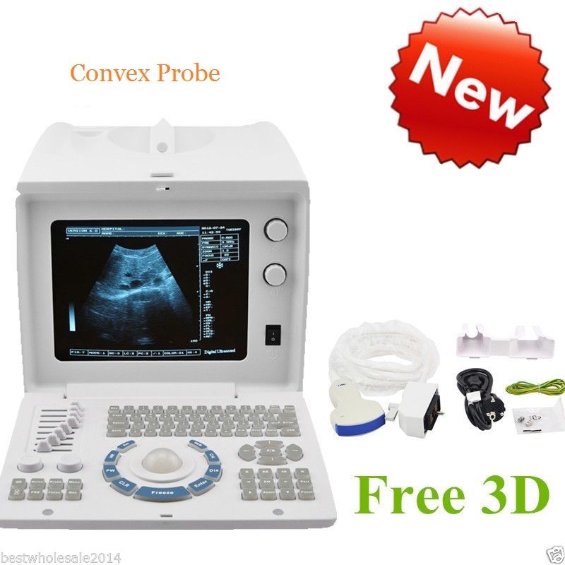 Diagnostic Machine Type B Ultrasound Scanner 3.5 Mhz Convex Curved Probe DIAGNOSTIC ULTRASOUND MACHINES FOR SALE