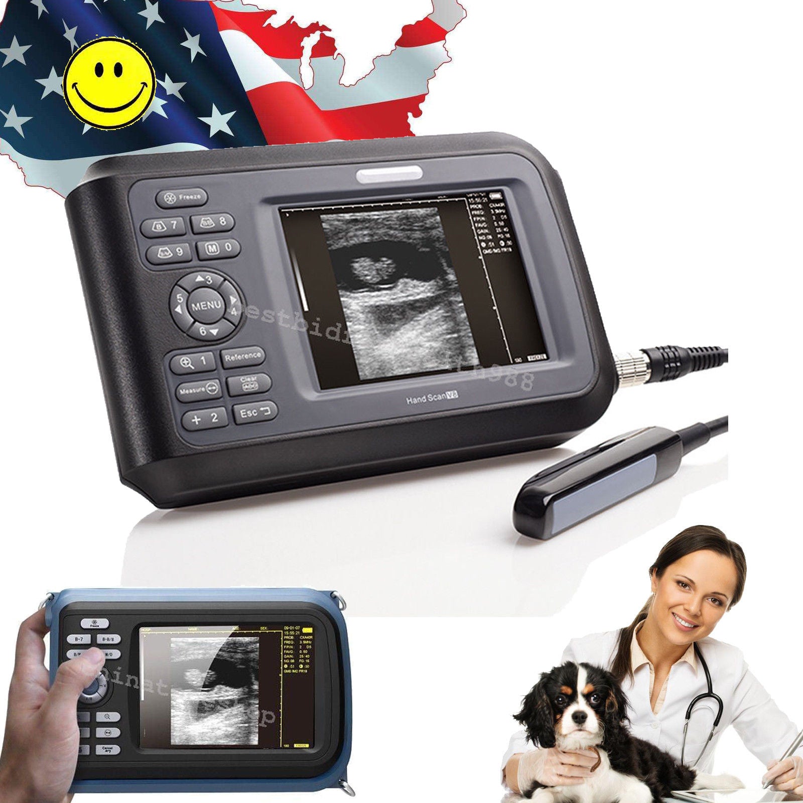 US Veterinary Digital Ultrasound Scanner Ultrasonic Machine Animal Rectal Probe 190891487247 DIAGNOSTIC ULTRASOUND MACHINES FOR SALE