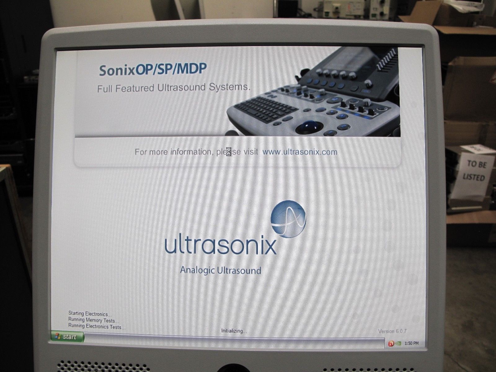 Ultrasonix SONIXTOUCH Vascular Ultrasound System No Transducers As-Is DIAGNOSTIC ULTRASOUND MACHINES FOR SALE