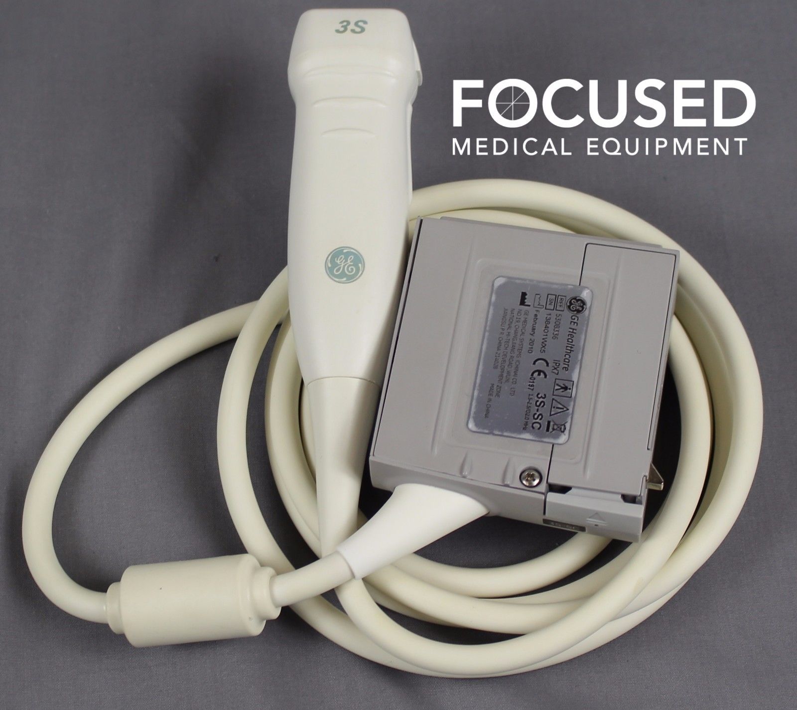 a white cord connected to a medical equipment