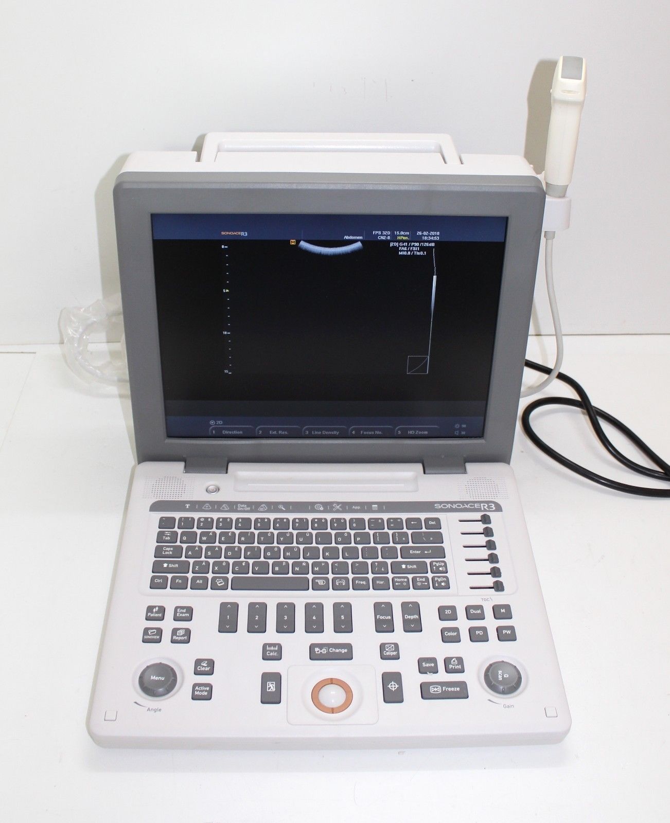 SonoAce R3 Samsung Medison portable ultrasound With one convex Probe CN2-8 DIAGNOSTIC ULTRASOUND MACHINES FOR SALE
