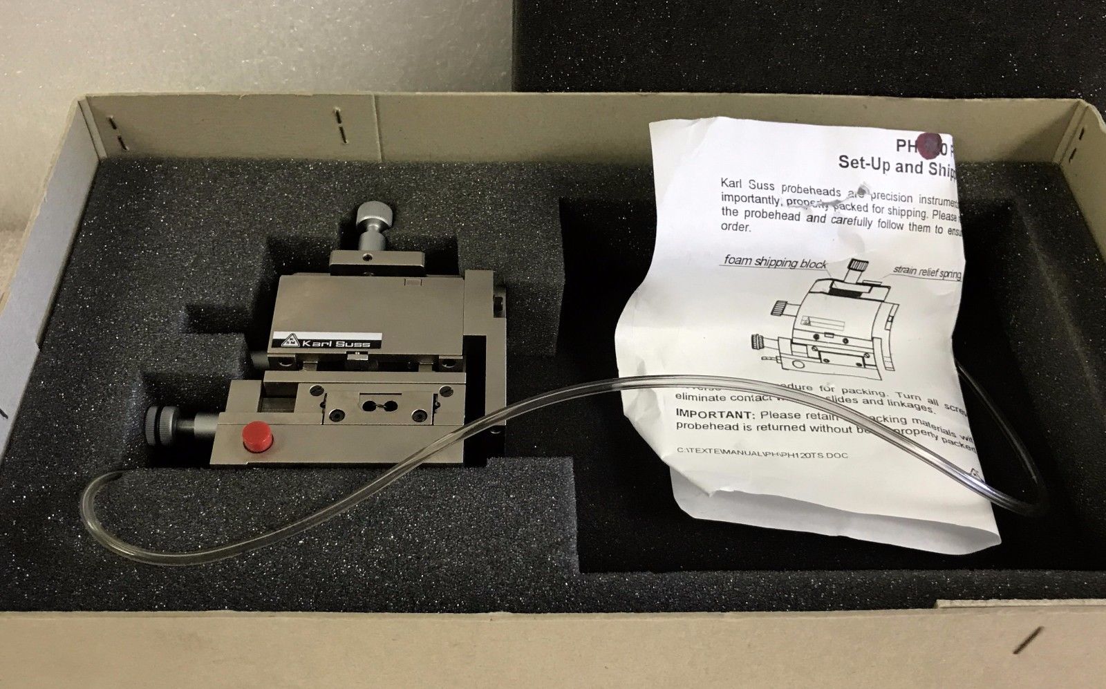 Brand New! Karl Suss PH120 Probe Head Manipulator 3 Linear Axis /3um /4 Mo Wrnty DIAGNOSTIC ULTRASOUND MACHINES FOR SALE