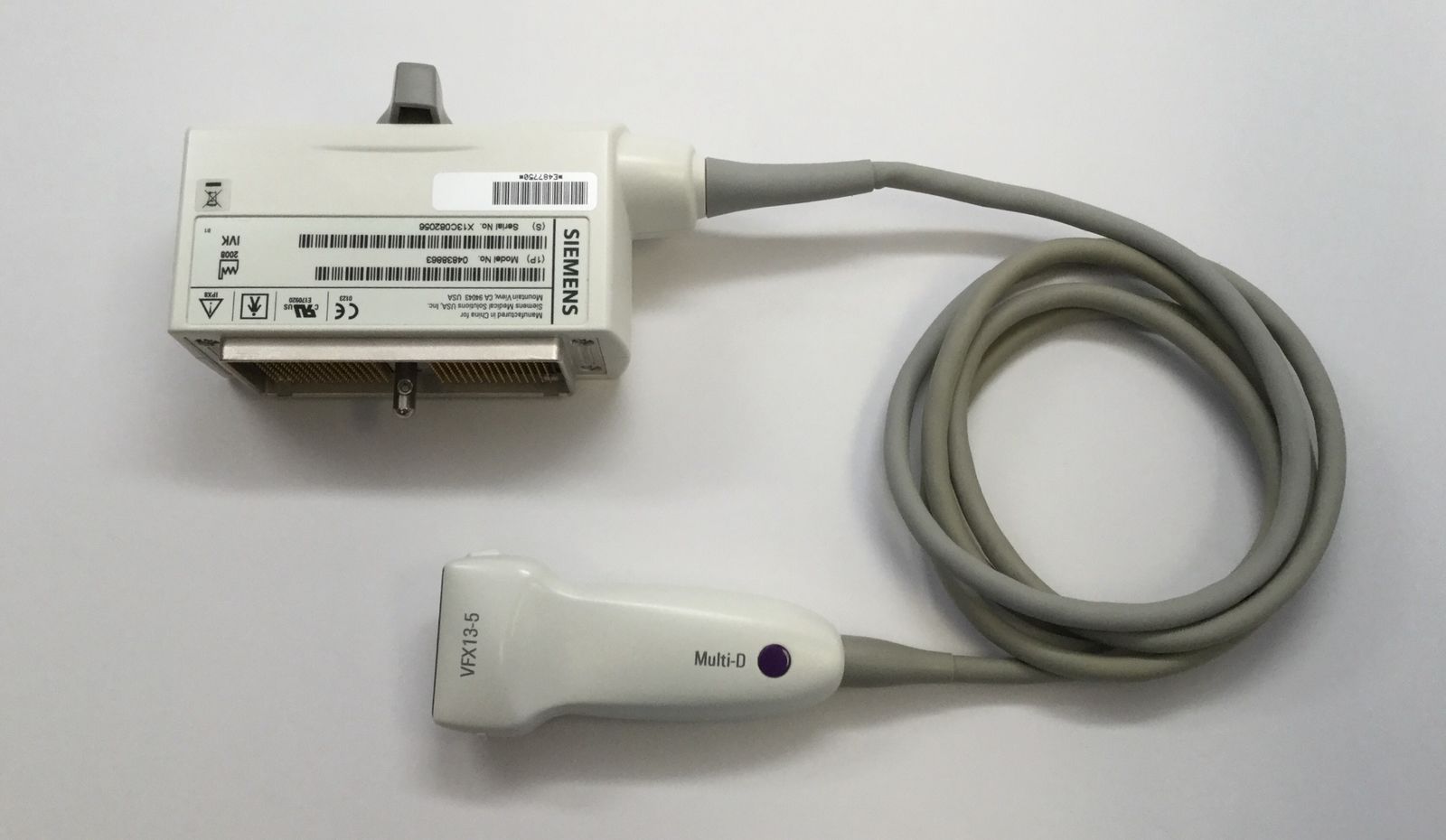 Siemens VFX13-5 Multi-D Ultrasound Transducer Probe DIAGNOSTIC ULTRASOUND MACHINES FOR SALE