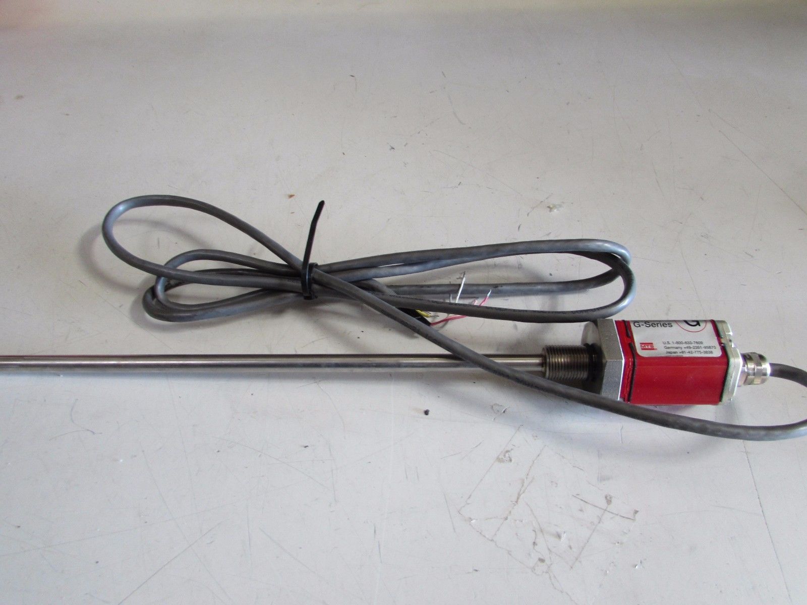 TEMPOSONICS MTS GHS0240MR022R01 LINEAR TRANSDUCER W/13"PROBE XLNT MAKE OFFER!! DIAGNOSTIC ULTRASOUND MACHINES FOR SALE