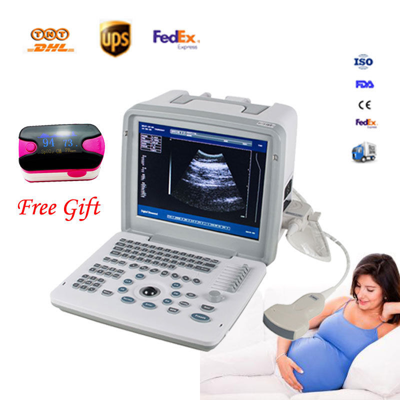 Full Digital Portable Ultrasound Scanner Machine Convex Probe 12inch LCD monitor DIAGNOSTIC ULTRASOUND MACHINES FOR SALE