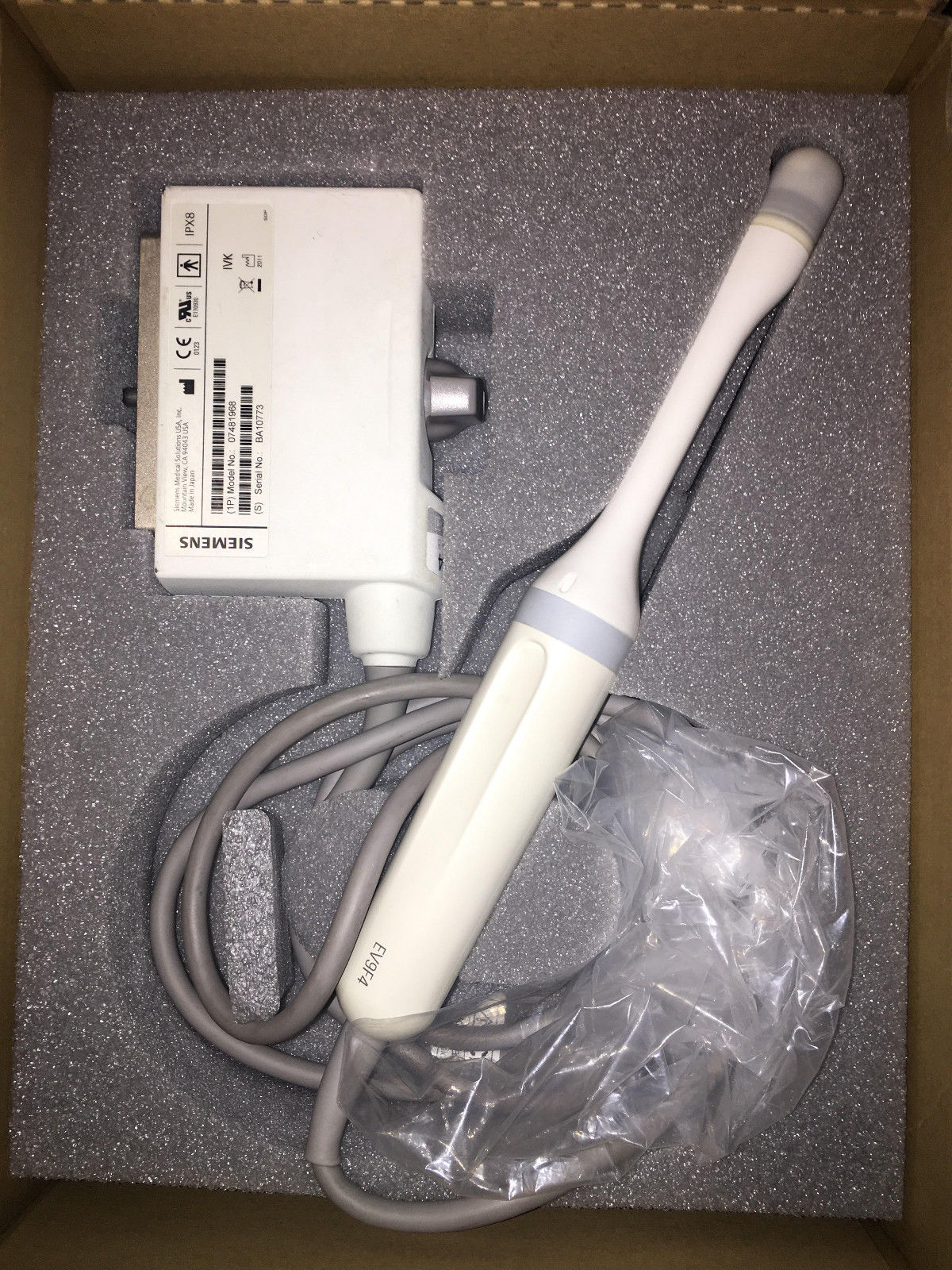 SIEMENS ANTARES EV9F4 3D/4D PROBE MODEL:07481968 / 2007 MODEL DIAGNOSTIC ULTRASOUND MACHINES FOR SALE