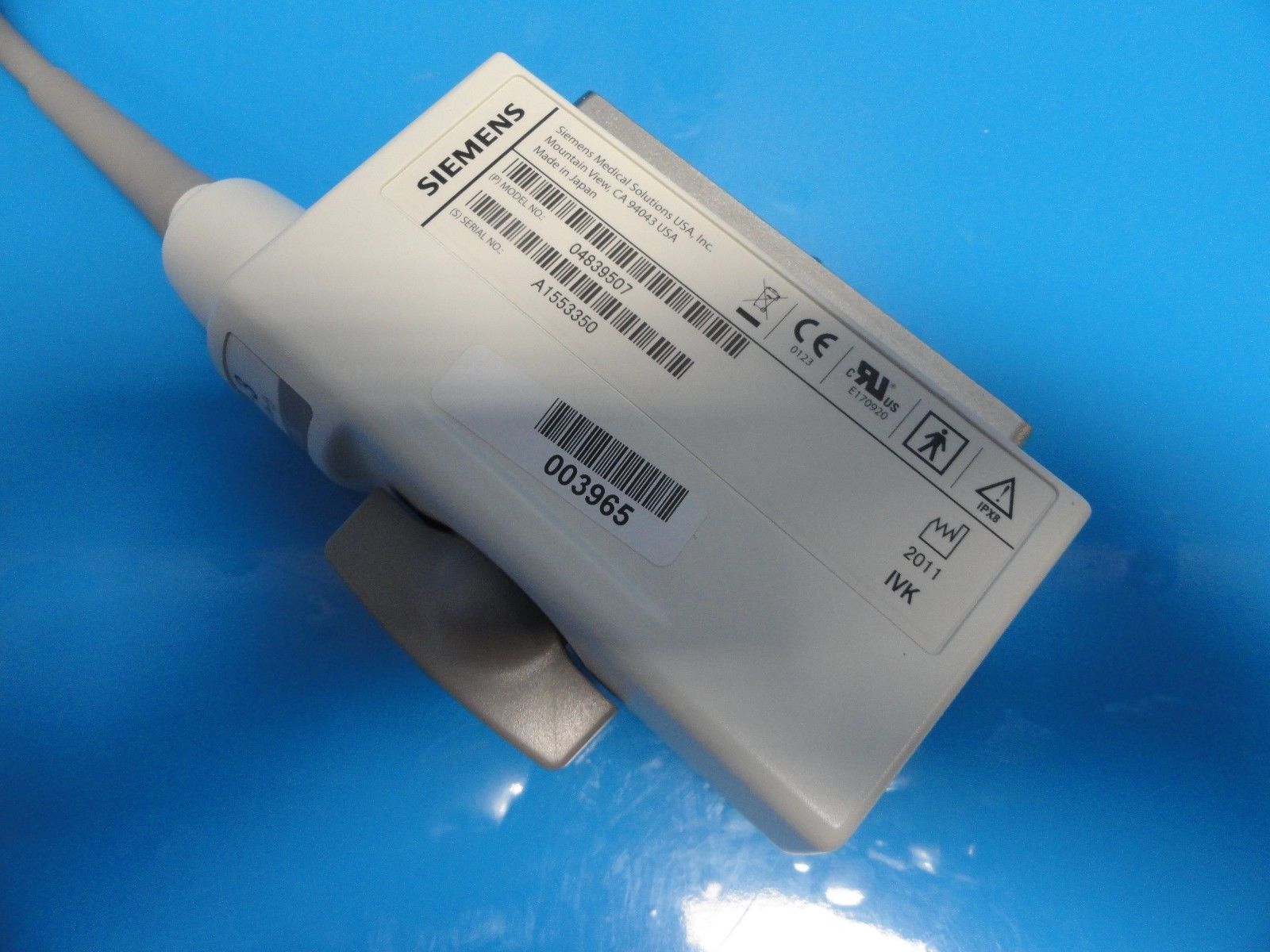 2011 Siemens VF7-3 Linear P/N 04839507 Ultrasound Transducer for Antares ~ 11853 DIAGNOSTIC ULTRASOUND MACHINES FOR SALE