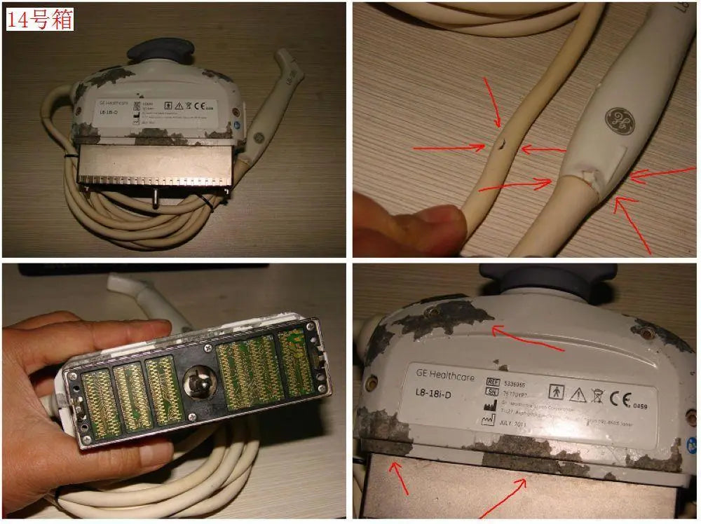 Peeled Paint No Test GE L8-18i-D 18MHz Ultrasound Transducer Probe For Logiq e9 DIAGNOSTIC ULTRASOUND MACHINES FOR SALE