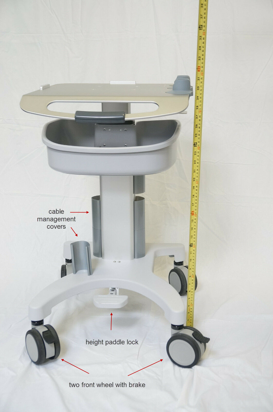 adjustable height Mobile trolley cart for Ultrasound Imaging system DIAGNOSTIC ULTRASOUND MACHINES FOR SALE