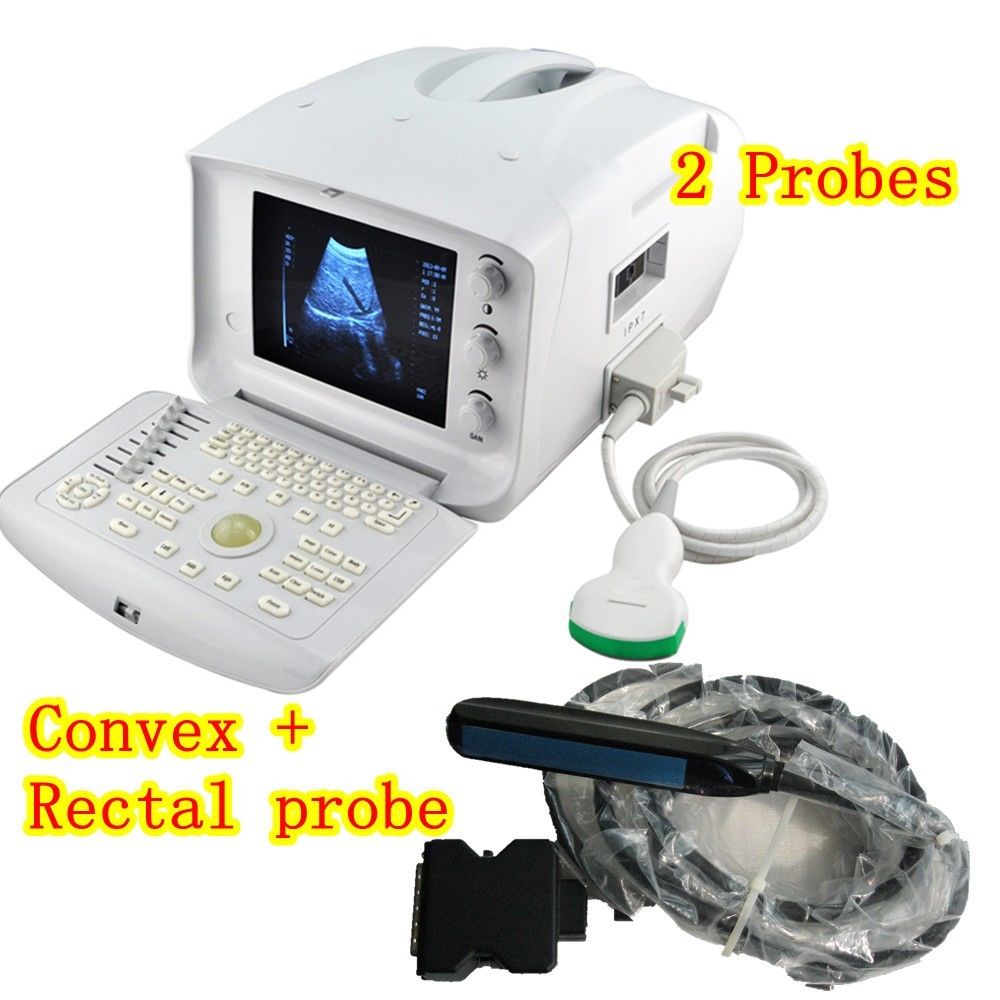 Vet Veterianry Ultrasound Scanner 3.5 Convex + 6.5M Rectal Probe + 3D Software DIAGNOSTIC ULTRASOUND MACHINES FOR SALE