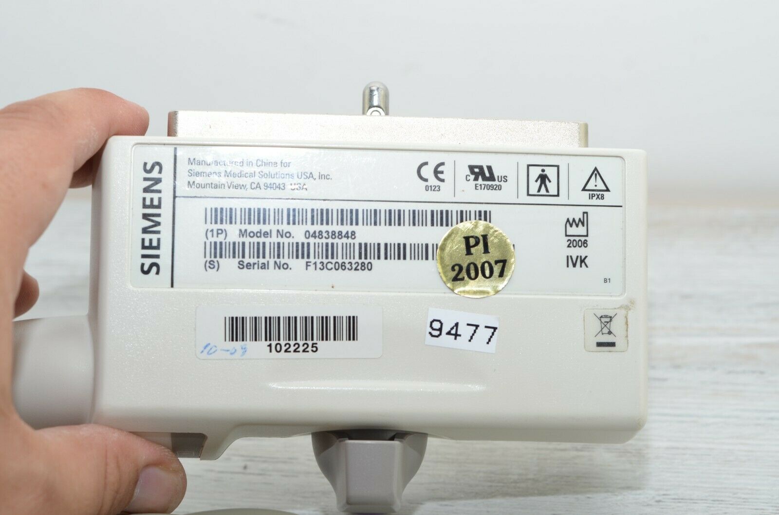 SIEMENS ANTARES VF13-5 ULTRASOUND TRANSDUCER PROBE MODEL 04838848 DIAGNOSTIC ULTRASOUND MACHINES FOR SALE