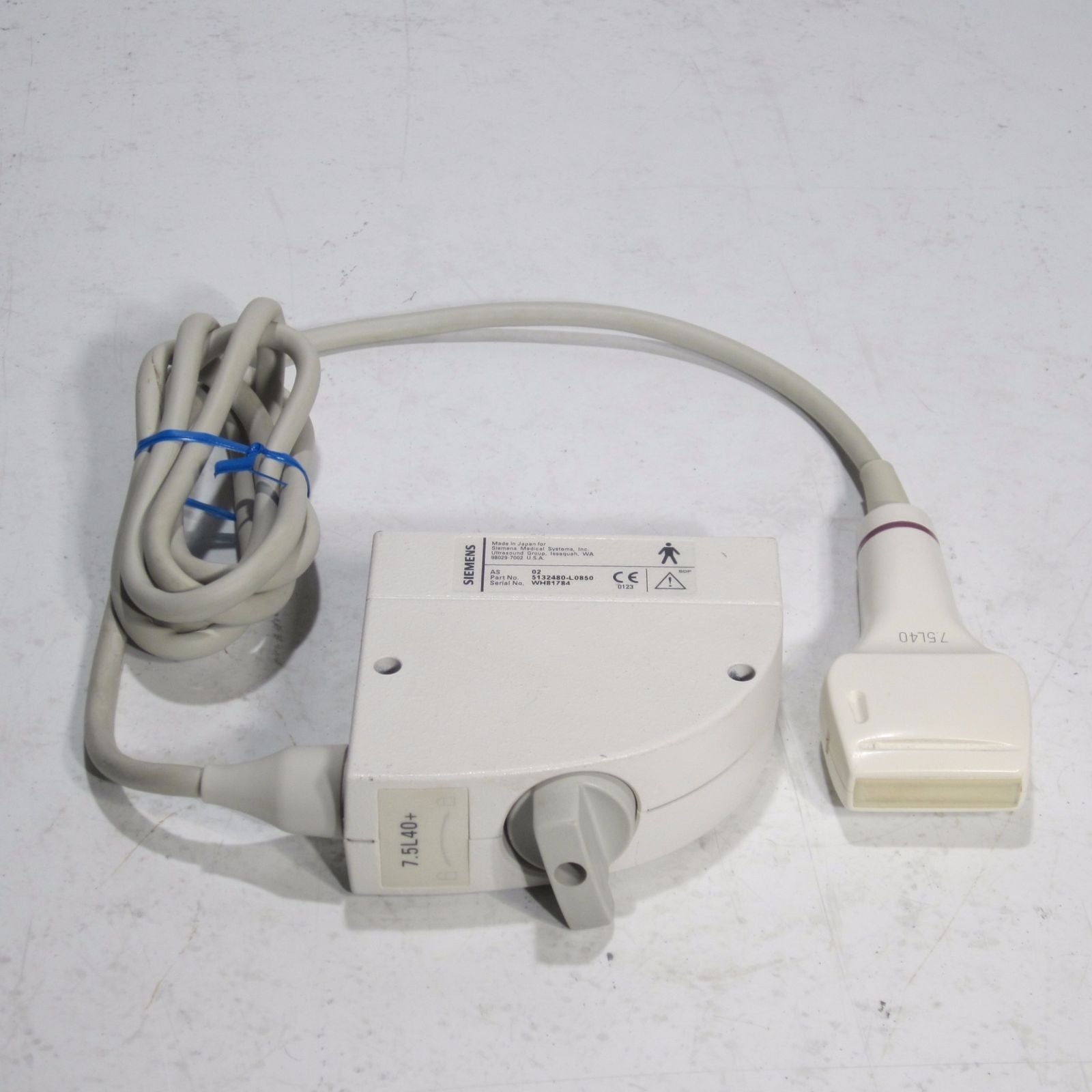 SIEMENS 7.5L40 7.5 MHZ TRANSDUCER/PROBE FOR SONOLINE VERSA PLUS ULTRASOUND DIAGNOSTIC ULTRASOUND MACHINES FOR SALE