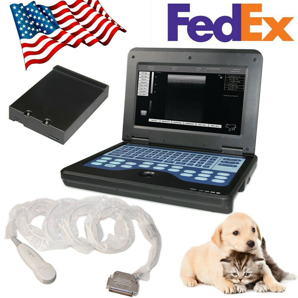 US Veterinary Ultrasound Scanner Laptop Machine Dog/Cat Small Animal microConvex 670924011996 DIAGNOSTIC ULTRASOUND MACHINES FOR SALE