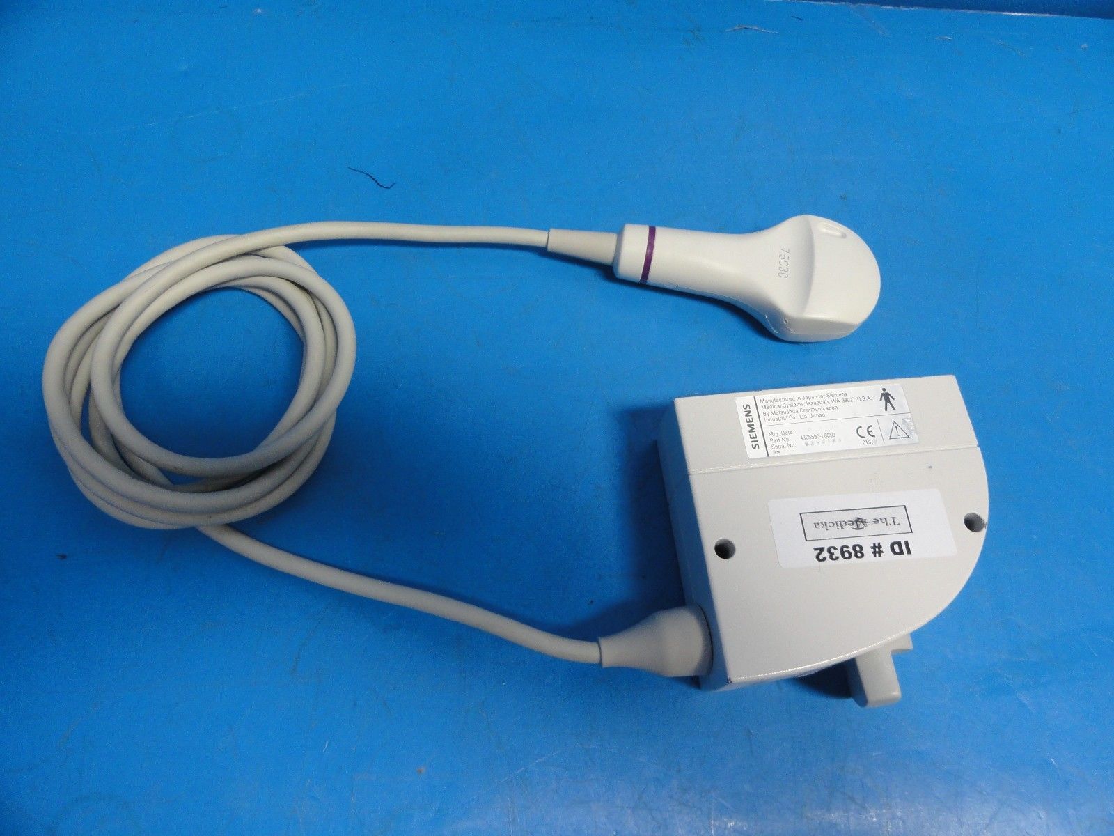 Siemens 7.5C30 P/N 4305590-L0850 Micro Convex Ultrasound Transducer (8932) DIAGNOSTIC ULTRASOUND MACHINES FOR SALE