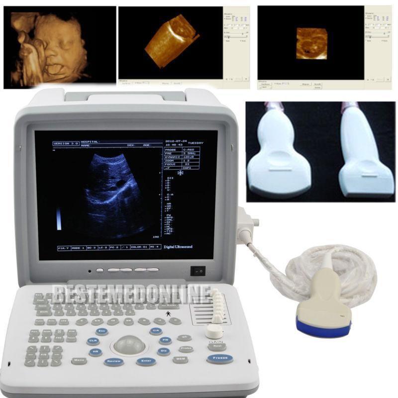 Full Digital Portable Ultrasound Scanner+Convex + Linear 2 Probes + 3D Brand New DIAGNOSTIC ULTRASOUND MACHINES FOR SALE