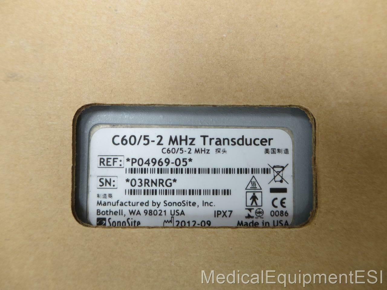 NEW SONOSITE C60 5-2 CONVEX ARRAY TRANSDUCER Titan 180 180+ Plus ultrasound DIAGNOSTIC ULTRASOUND MACHINES FOR SALE