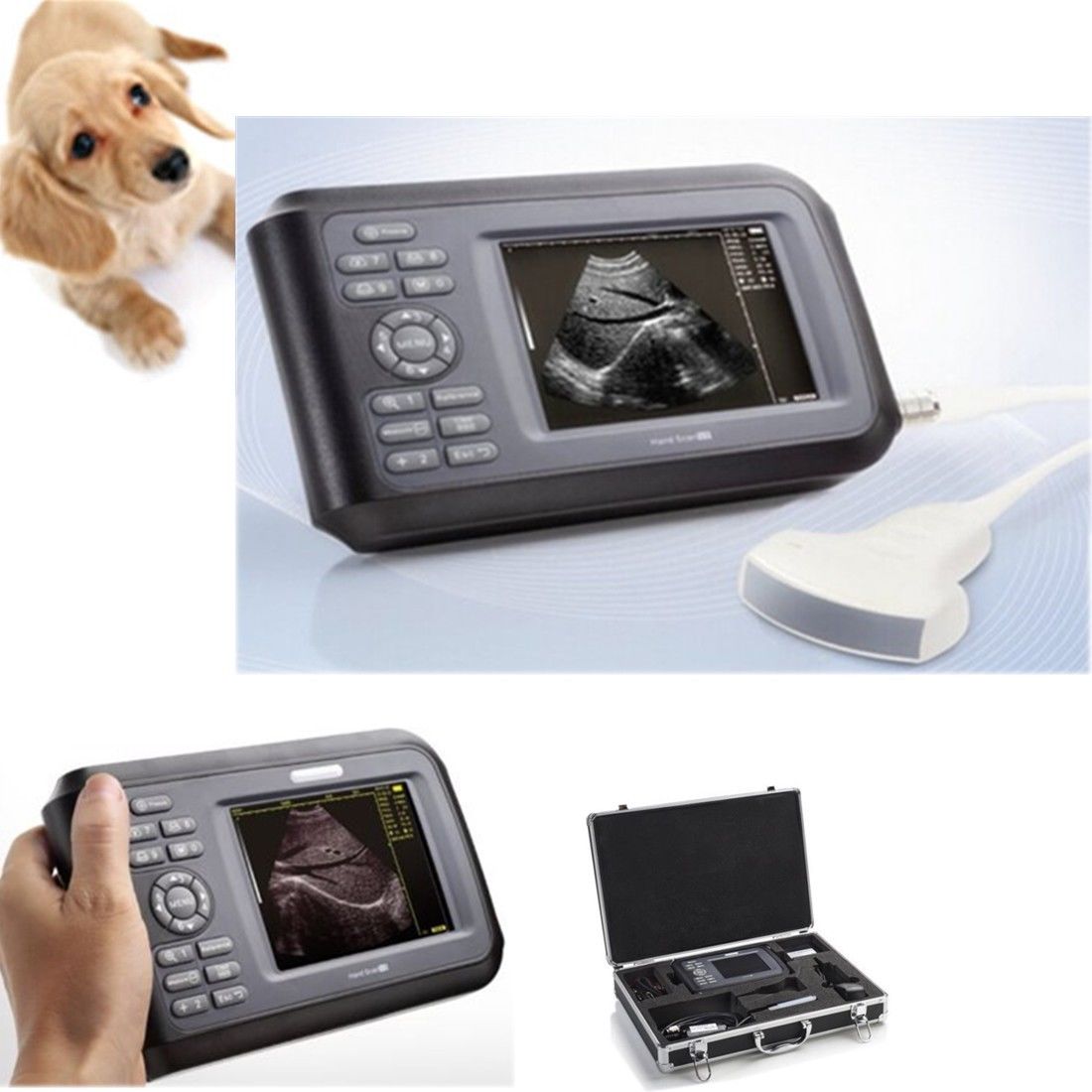 Color LCD Veterinary Ultrasound Machine Scanner Cow Dogs/Animal Convex Probe 190891133618 DIAGNOSTIC ULTRASOUND MACHINES FOR SALE