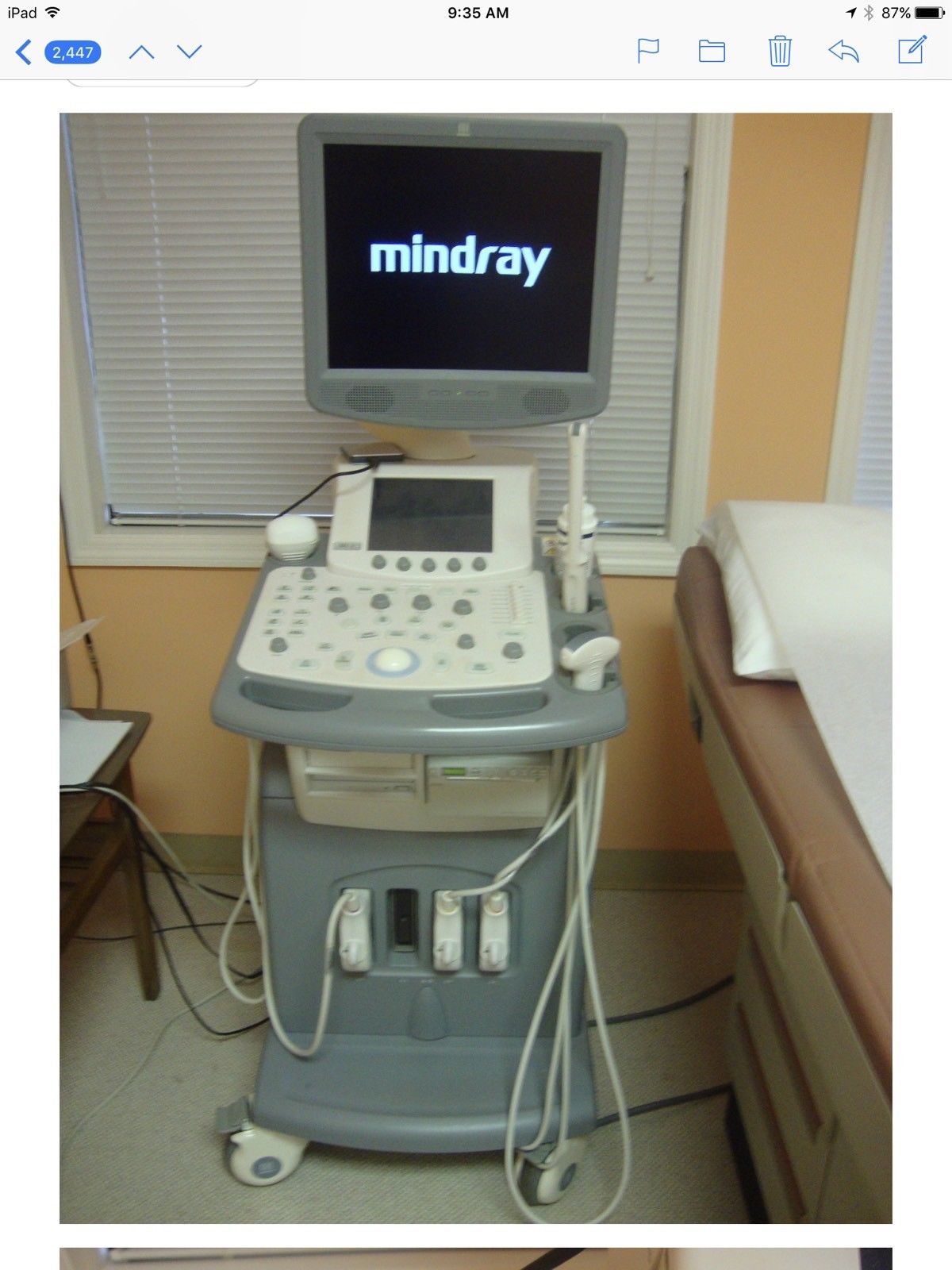 Mindray Ultrasound DC 7 DIAGNOSTIC ULTRASOUND MACHINES FOR SALE