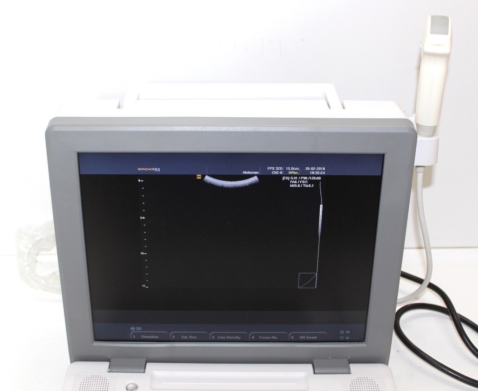 SonoAce R3 Samsung Medison portable ultrasound With one convex Probe CN2-8 DIAGNOSTIC ULTRASOUND MACHINES FOR SALE