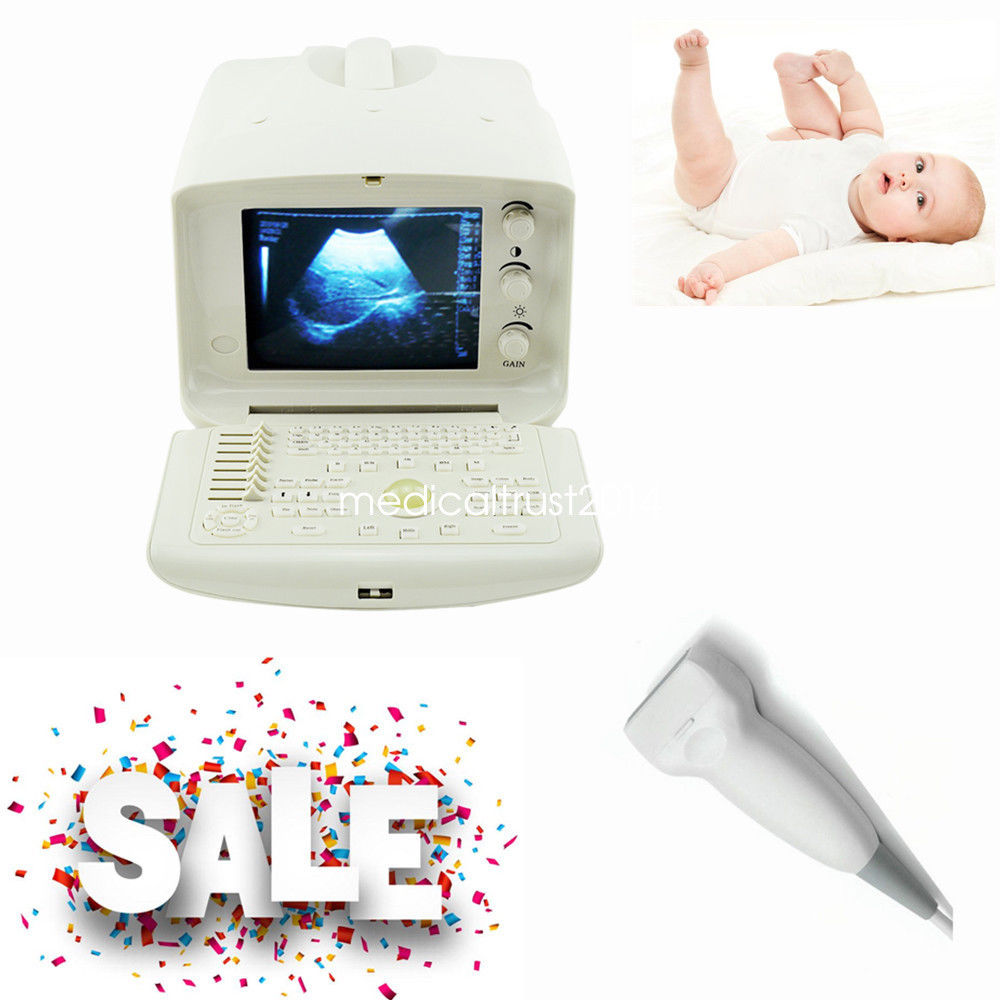 Man-Pack Ultrasound Scanner 3D image With 7.5MHz Linear Probe Hospital Equipment 190891264060 DIAGNOSTIC ULTRASOUND MACHINES FOR SALE