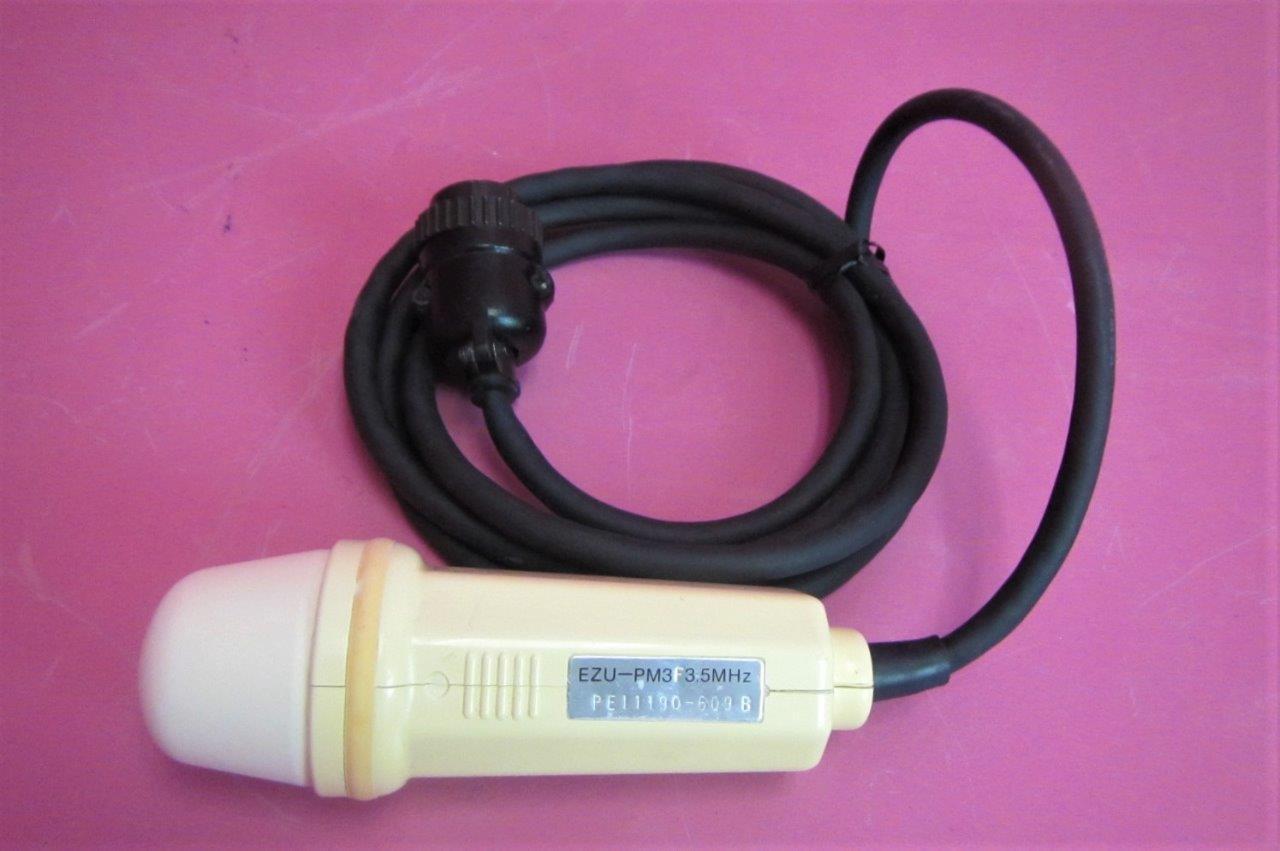 Hitachi EZU-PM3 Medical Ultrasound Probe Transducer 3.5MHz w/ Unit Connector DIAGNOSTIC ULTRASOUND MACHINES FOR SALE