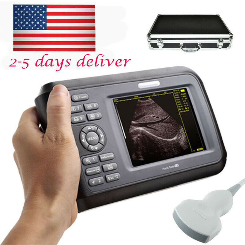 5.5" Handheld Digital Ultrasound Scanner LCD HandScan 3.5MHz Convex Probe  Case DIAGNOSTIC ULTRASOUND MACHINES FOR SALE