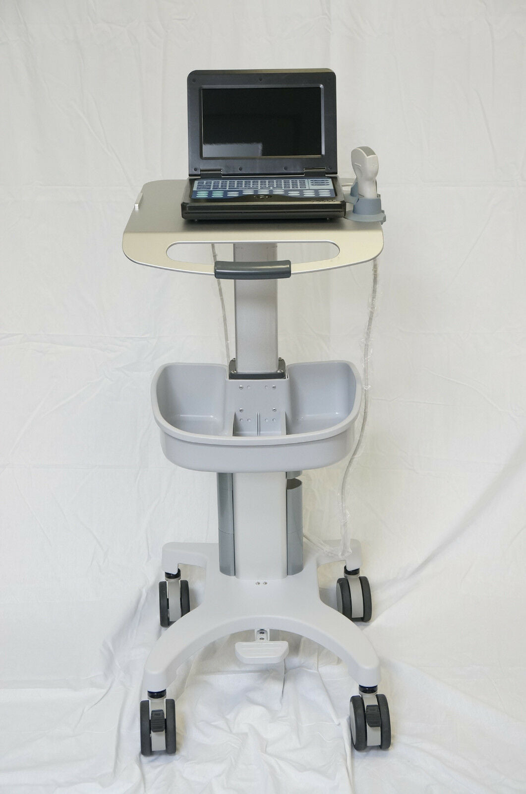 adjustable height Mobile trolley cart for Ultrasound Imaging system w/o shelf DIAGNOSTIC ULTRASOUND MACHINES FOR SALE