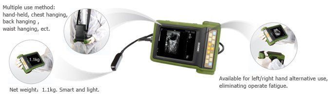 Handheld Ultrasound Large Animals - For Left and Right Handed Users | KeeboMed DIAGNOSTIC ULTRASOUND MACHINES FOR SALE