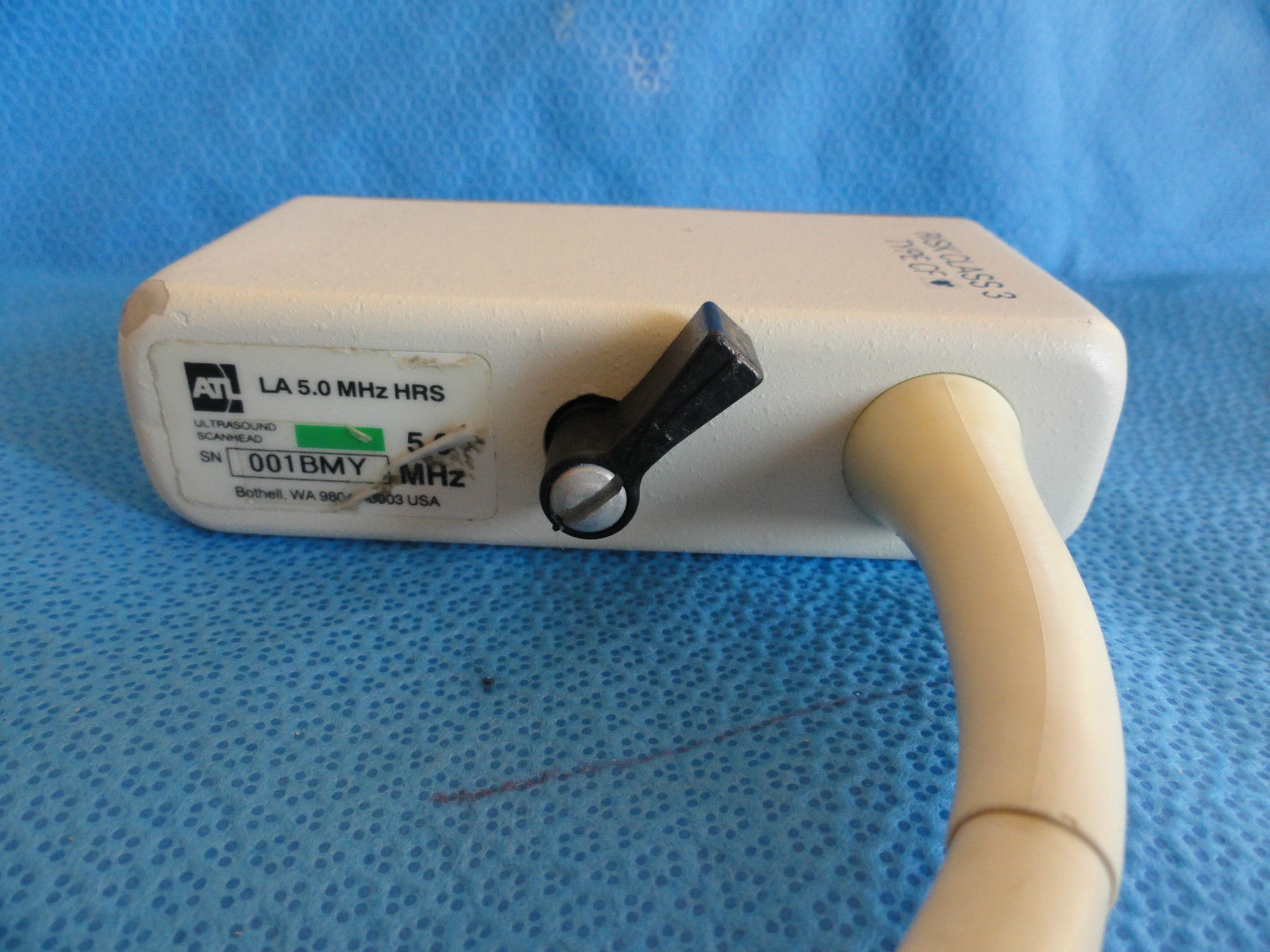 ATL LA 5.0 MHZ HRS Linear Array Ultrasound Probe / Transducer (3845) DIAGNOSTIC ULTRASOUND MACHINES FOR SALE