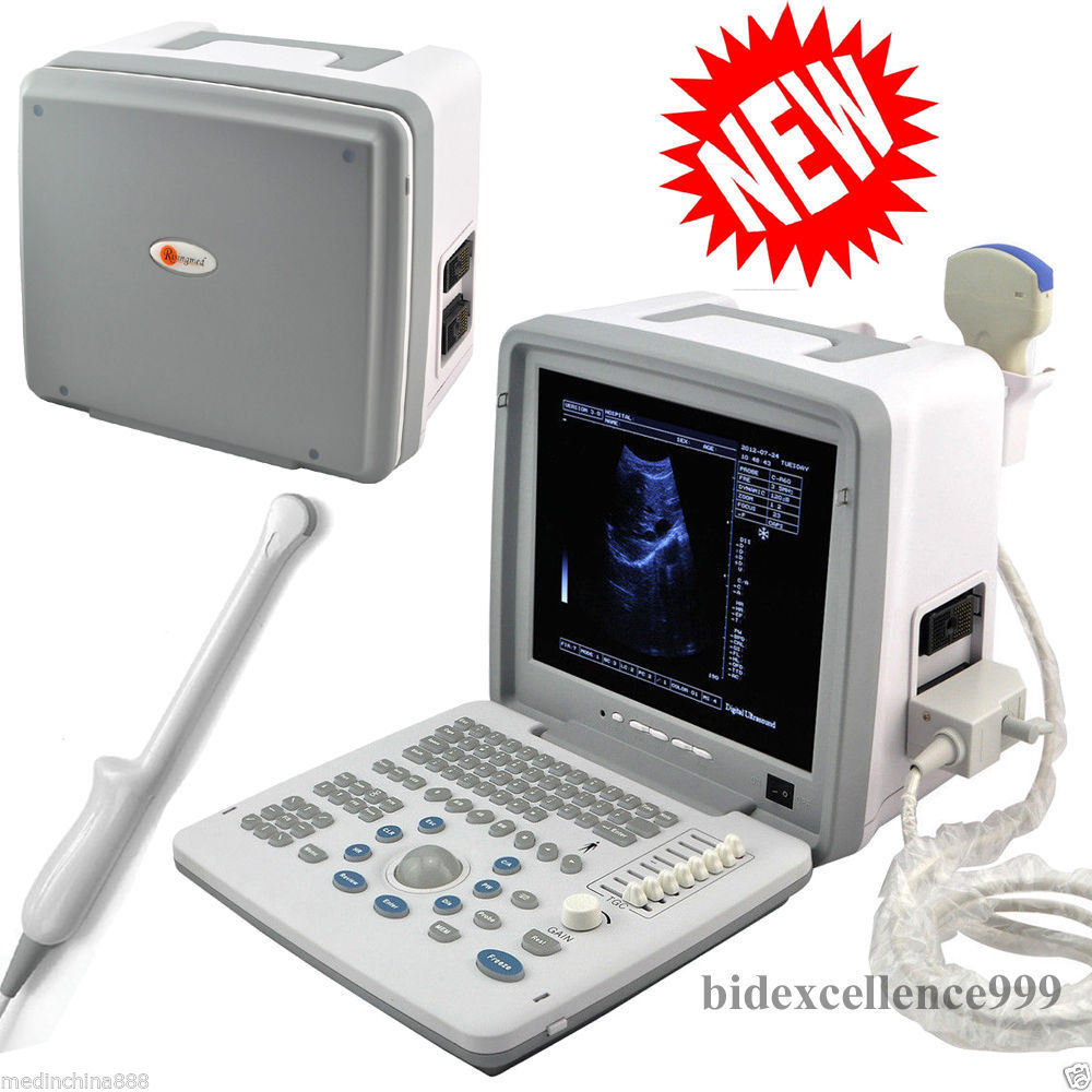 Portable Ultrasound Scanner Digital LCD with Convex Transvaginal Probes 3D Image 190891290977 DIAGNOSTIC ULTRASOUND MACHINES FOR SALE