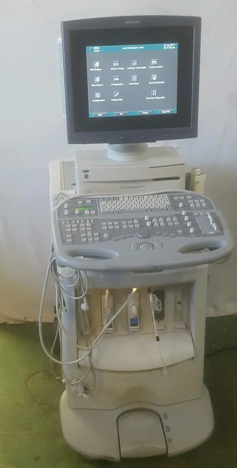 Siemens Sequoia Acuson C512 Cardiac Ultrasound Vascular 4V1c & 6L3 Transducers DIAGNOSTIC ULTRASOUND MACHINES FOR SALE