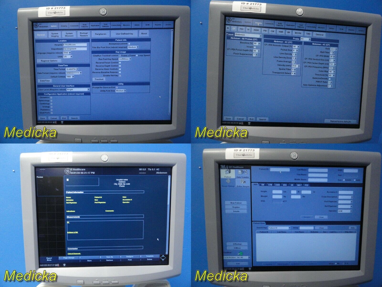 2008 GE LogiQ P5 Flat-Screen Ultrasound W/ 4C & 12L Transducers / Probes ~ 21773 DIAGNOSTIC ULTRASOUND MACHINES FOR SALE