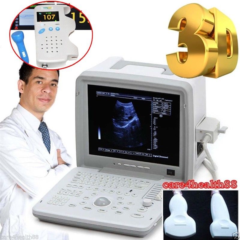 Digital Ultrasound Machine Scanner System Convex Linear Probe+Fetal Doppler Gift 190891215994 DIAGNOSTIC ULTRASOUND MACHINES FOR SALE