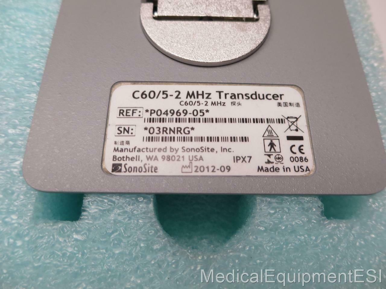 NEW SONOSITE C60 5-2 CONVEX ARRAY TRANSDUCER Titan 180 180+ Plus ultrasound DIAGNOSTIC ULTRASOUND MACHINES FOR SALE