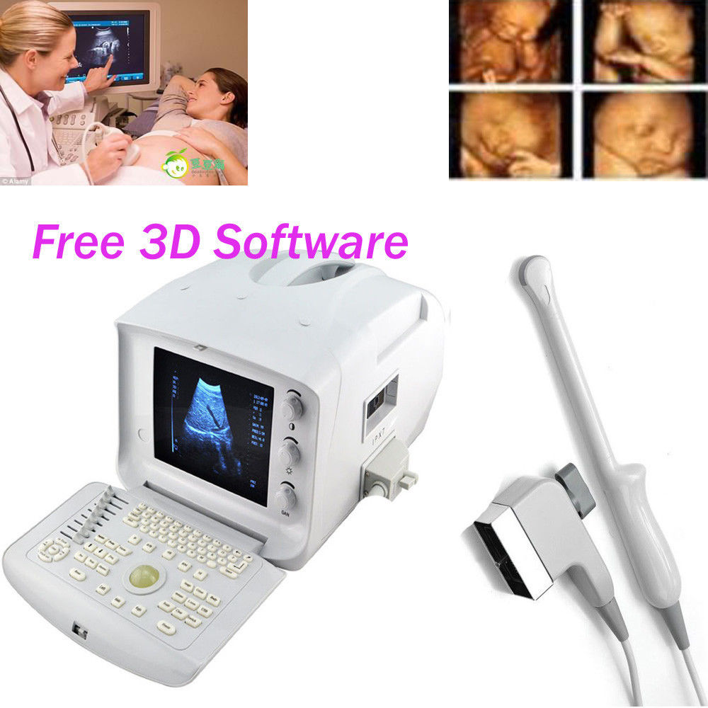 CE Portable digital Ultrasound Scanner Transvaginal probe + 3D software +USB VGA 190891397386 DIAGNOSTIC ULTRASOUND MACHINES FOR SALE