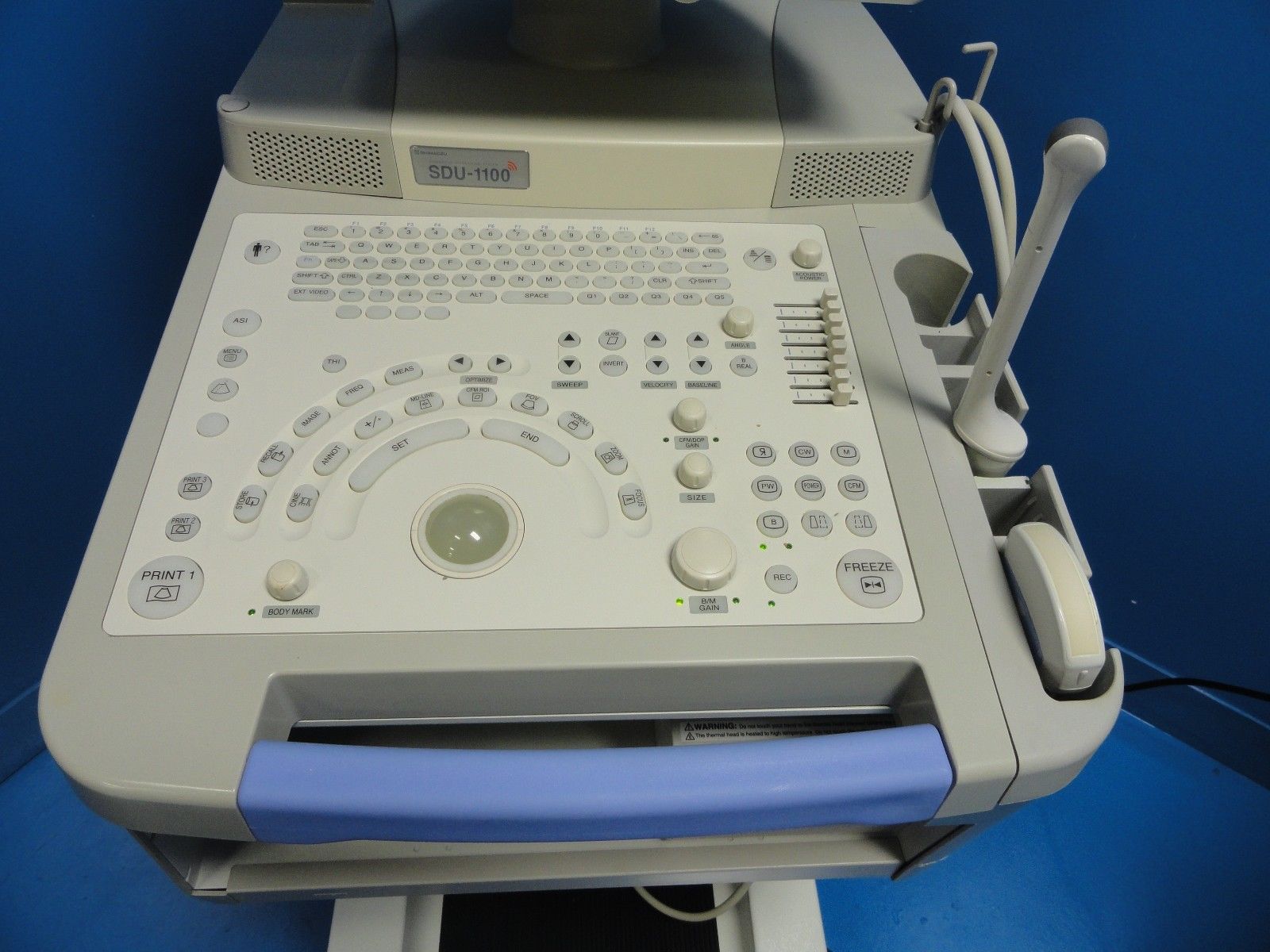 2008 SHIMADZU SDU-1100 DIAGNOSTIC ULTRASOUND W/ VA57R-0375WU & EC11R-055U PROBES DIAGNOSTIC ULTRASOUND MACHINES FOR SALE