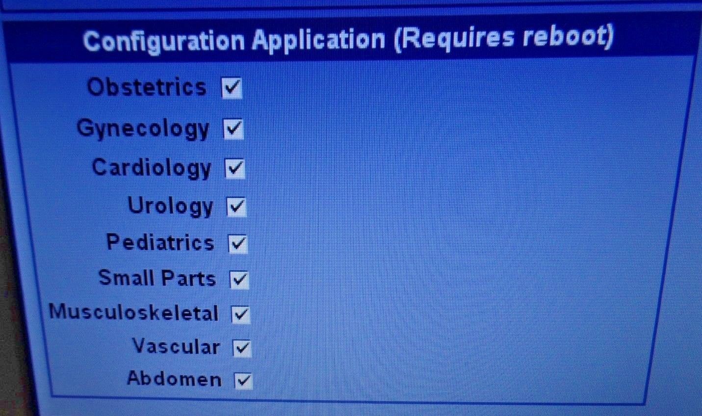 GE Logiq e Ultrasound software version R6.0.5  w/ GE 8l-RS DOM 2010 DIAGNOSTIC ULTRASOUND MACHINES FOR SALE