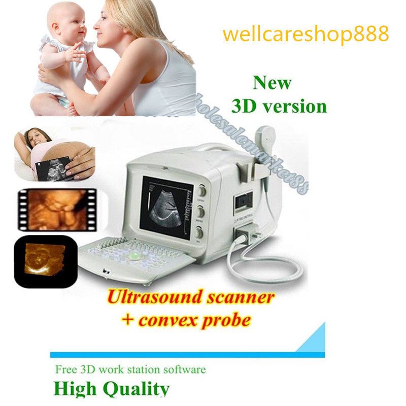 Hot Digital Diagnose Ultrasound Scanner Machine with Convex Probe +3D Software 190891792440 DIAGNOSTIC ULTRASOUND MACHINES FOR SALE