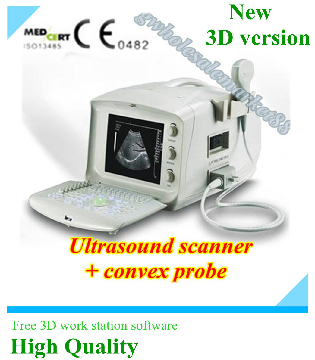 Portable Ultrasound Scanner machine system + 3.5 Mhz convex probe +3D Better 190891613028 DIAGNOSTIC ULTRASOUND MACHINES FOR SALE